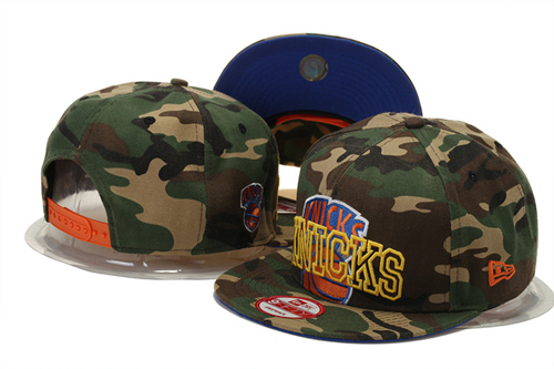 NBA New York Knicks NE Snapback Hat #83